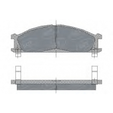 SP 185 PR SCT Комплект тормозных колодок, дисковый тормоз