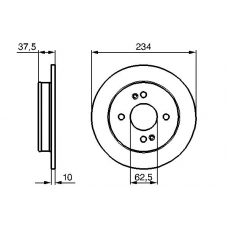 0 986 479 256 BOSCH Тормозной диск