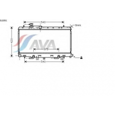 SU2051 AVA Радиатор, охлаждение двигателя