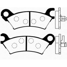J PA-303AF JAPANPARTS Комплект тормозных колодок, дисковый тормоз