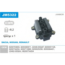 JM5322 JANMOR Катушка зажигания