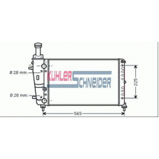 2100701 KUHLER SCHNEIDER Радиатор, охлаждение двигател