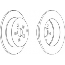 DDF1406-1 FERODO Тормозной диск