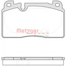 1527.00 METZGER Комплект тормозных колодок, дисковый тормоз