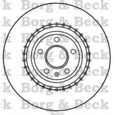 BBD5991S BORG & BECK Тормозной диск