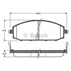 0 986 TB2 790 BOSCH Комплект тормозных колодок, дисковый тормоз