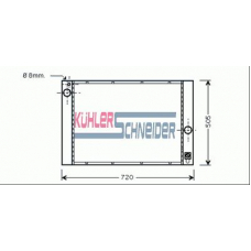 1410071 KUHLER SCHNEIDER Радиатор, охлаждение двигател