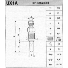 061830024304 MAGNETI MARELLI Свеча накаливания