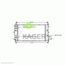 31-2216 KAGER Радиатор, охлаждение двигателя