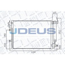 765M23 JDEUS Конденсатор, кондиционер