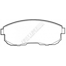 FBP1652 FIRST LINE Комплект тормозных колодок, дисковый тормоз