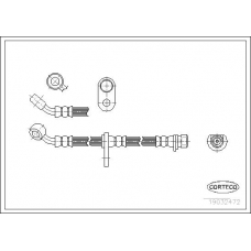 19032472 CORTECO Тормозной шланг