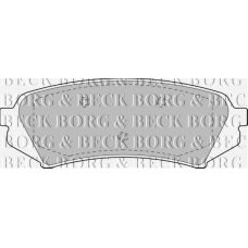 BBP1685 BORG & BECK Комплект тормозных колодок, дисковый тормоз