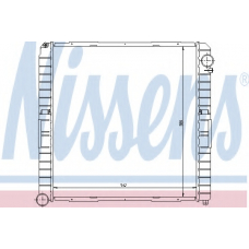 62345 NISSENS Радиатор, охлаждение двигателя