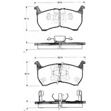 BLF563 QUINTON HAZELL Комплект тормозных колодок, дисковый тормоз