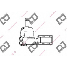 DE1061 DJ PARTS Наконечник поперечной рулевой тяги