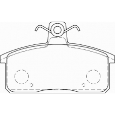 FD7429A NECTO Комплект тормозных колодок, дисковый тормоз
