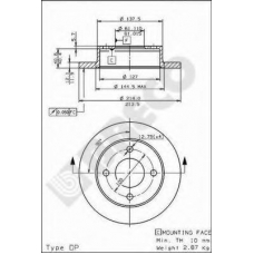 BS 7437 BRECO Тормозной диск