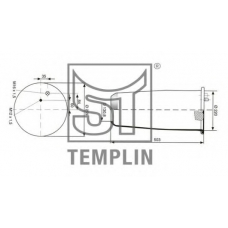 04.060.6106.950 TEMPLIN Кожух пневматической рессоры