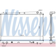 64627A NISSENS Радиатор, охлаждение двигателя
