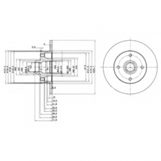 BG2389 DELPHI Тормозной диск