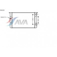 VWA2104 AVA Радиатор, охлаждение двигателя