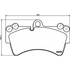 8DB 355 018-691 HELLA Комплект тормозных колодок, дисковый тормоз