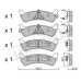 22-0684-0 METELLI Комплект тормозных колодок, дисковый тормоз