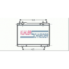 1713601 KUHLER SCHNEIDER Радиатор, охлаждение двигател