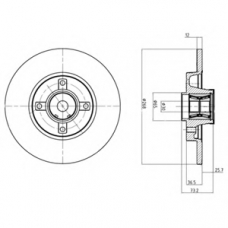 BG9053RS DELPHI Тормозной диск