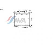 DF2031 AVA Радиатор, охлаждение двигателя