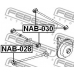 NAB-028 FEBEST Подвеска, рычаг независимой подвески колеса