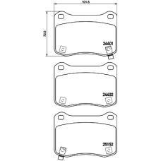 8DB 355 015-431 HELLA PAGID Комплект тормозных колодок, дисковый тормоз