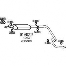 01.60207 MTS Глушитель выхлопных газов конечный