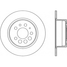 BDA1597.10 OPEN PARTS Тормозной диск