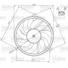 696074 VALEO Вентилятор, охлаждение двигателя