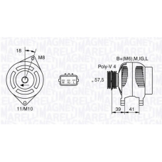 063377428010 MAGNETI MARELLI Генератор