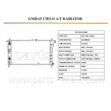 PXNDC-010 Parts mall Радиатор, охлаждение двигателя