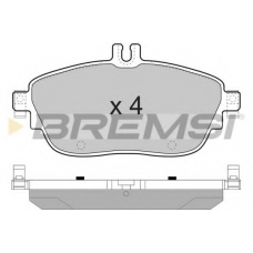 BP3496 BREMSI Комплект тормозных колодок, дисковый тормоз