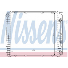 65519A NISSENS Радиатор, охлаждение двигателя