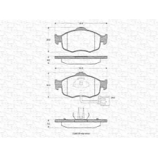 430216170265 MAGNETI MARELLI Комплект тормозных колодок, дисковый тормоз