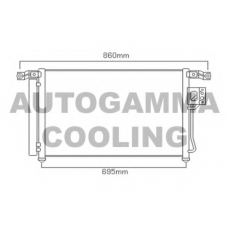104099 AUTOGAMMA Конденсатор, кондиционер