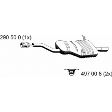 283298 ERNST Глушитель выхлопных газов конечный