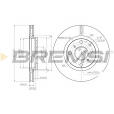 DBB527V BREMSI Тормозной диск