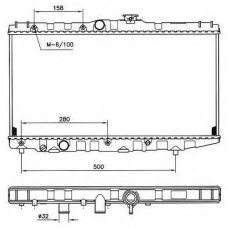 507581 NRF Радиатор, охлаждение двигателя