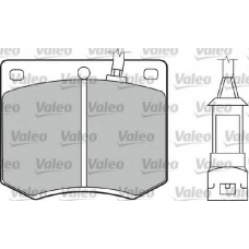 598168 VALEO Комплект тормозных колодок, дисковый тормоз