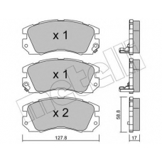 22-0140-0 METELLI Комплект тормозных колодок, дисковый тормоз