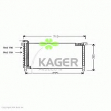 94-6151 KAGER Конденсатор, кондиционер