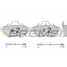 BP2430 BREMSI Комплект тормозных колодок, дисковый тормоз