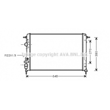 RTA2266 AVA Радиатор, охлаждение двигателя